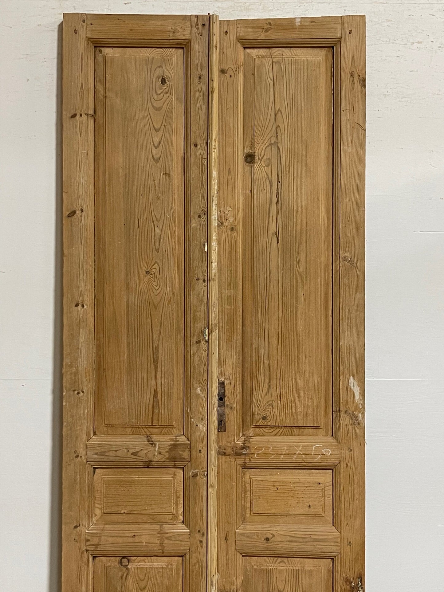 Antique French panel doors (93.75x37.5) I166