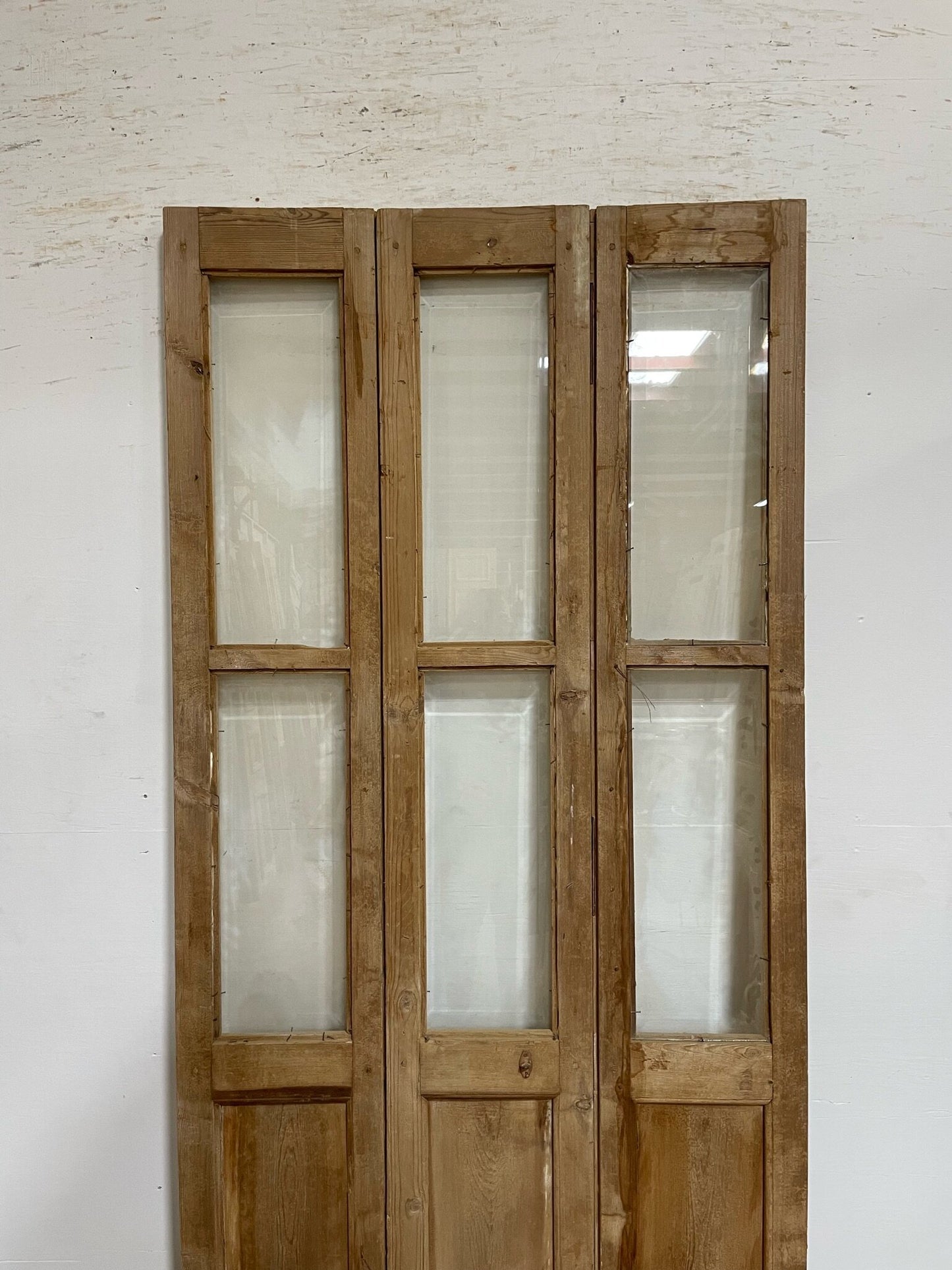 Antique French door (87.75x40) with glass F0724