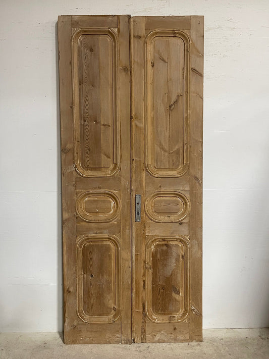 Antique French panel doors  (102 x 44.5) I055