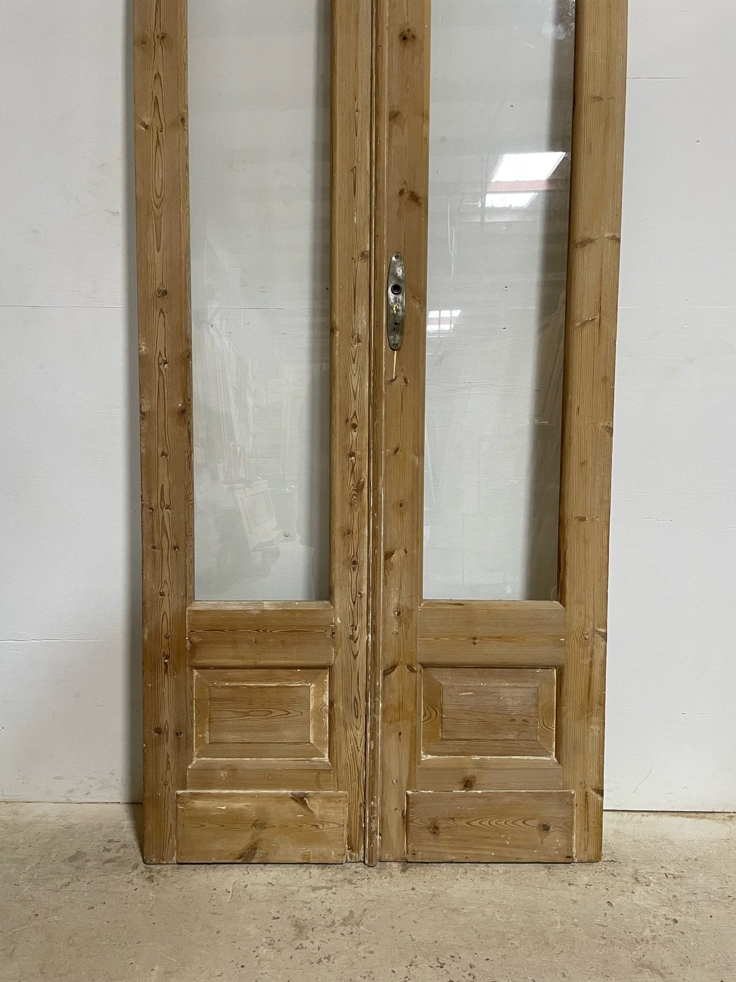 Antique French door (108.5x39.5) with glass F0859