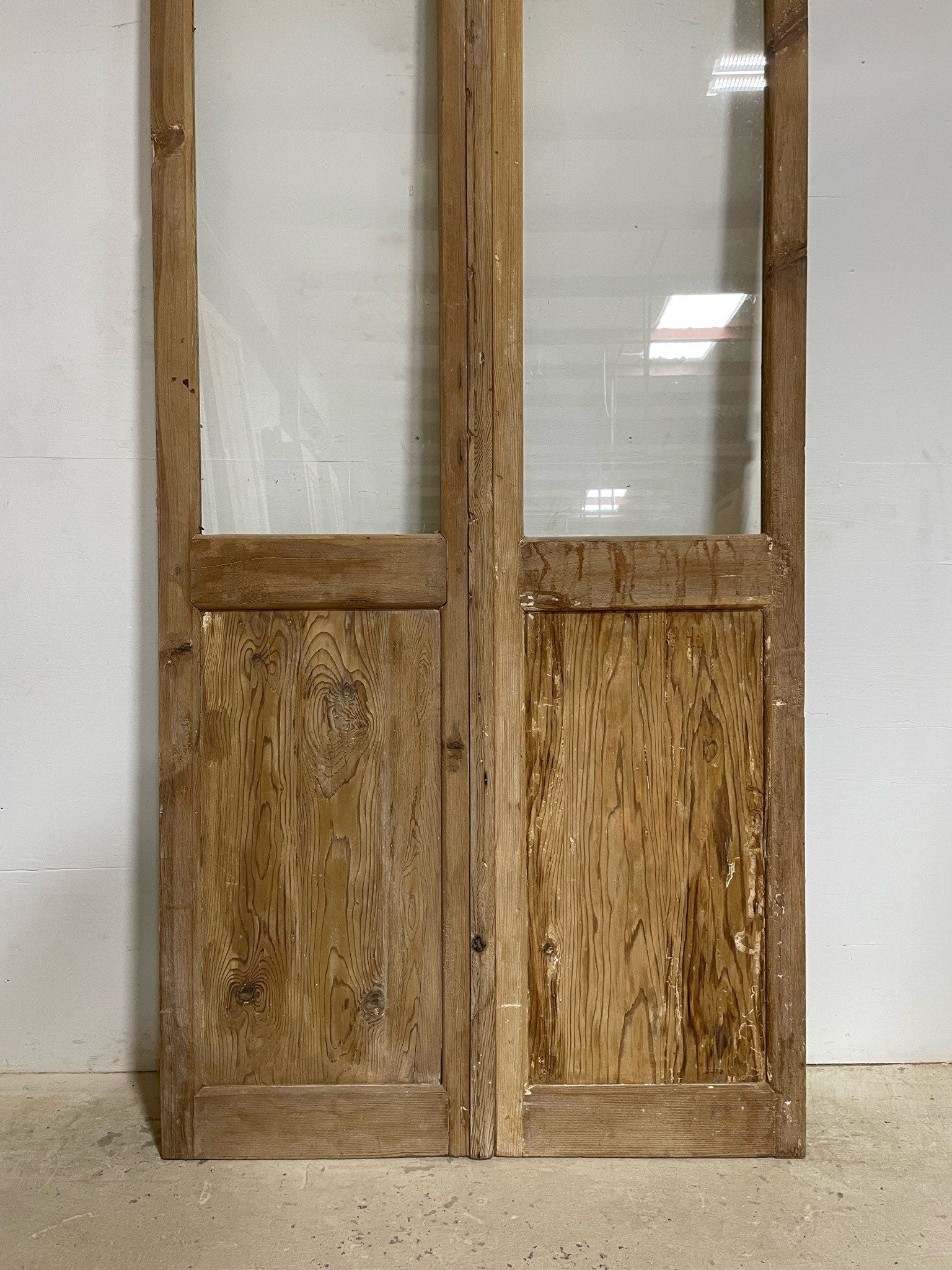 Antique French door (105.5x44) with glass F0825