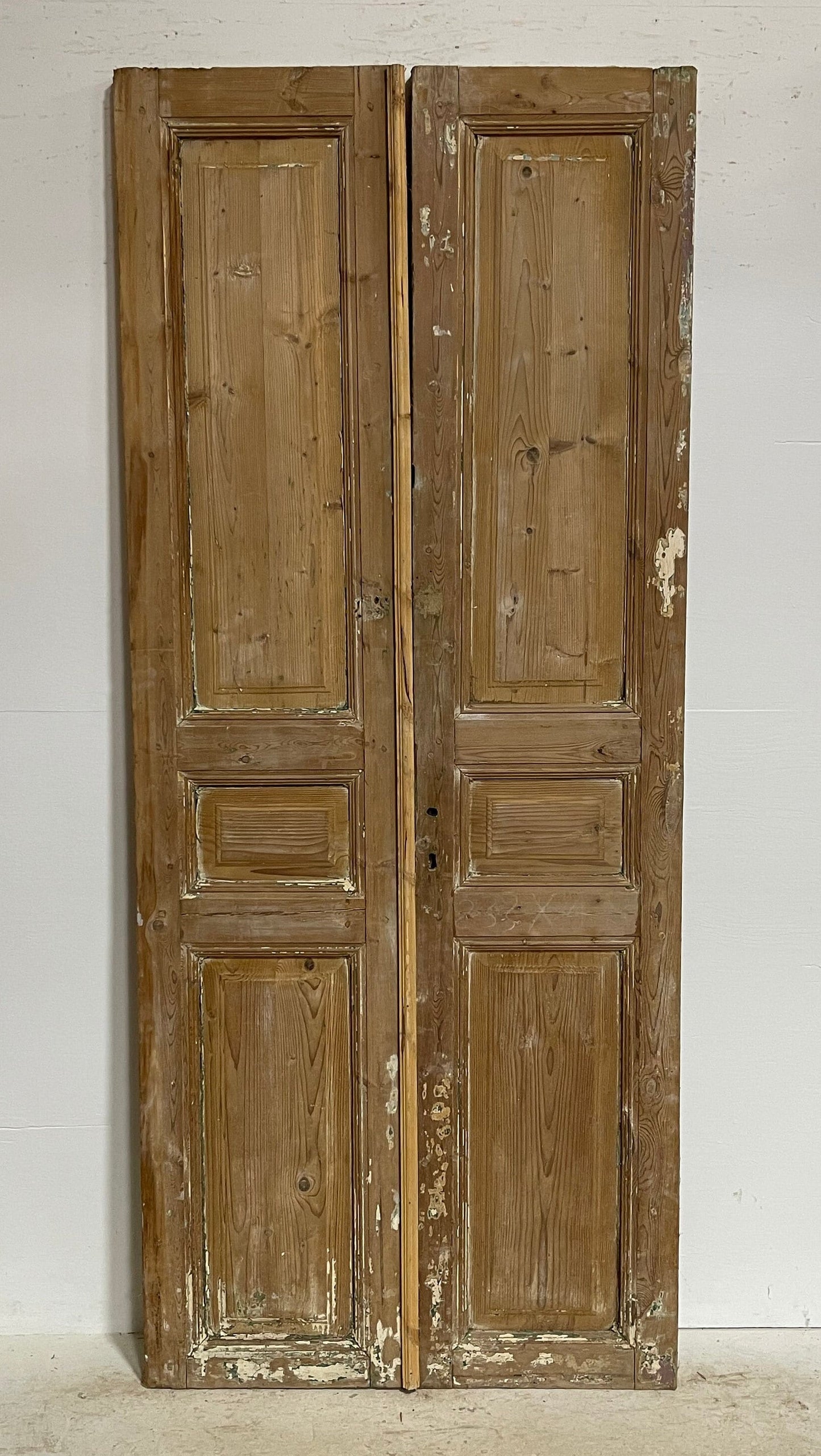 Antique French panel doors (91.25x38.5) G0087s