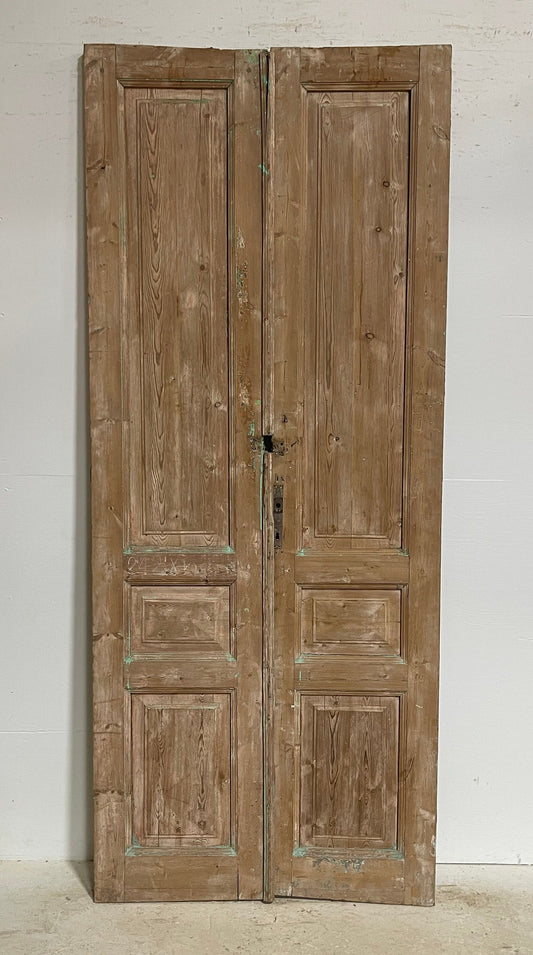 Antique French panel doors (95.5x39.5) G0121s