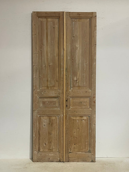 Antique French panel doors (101x42.75) G0153s