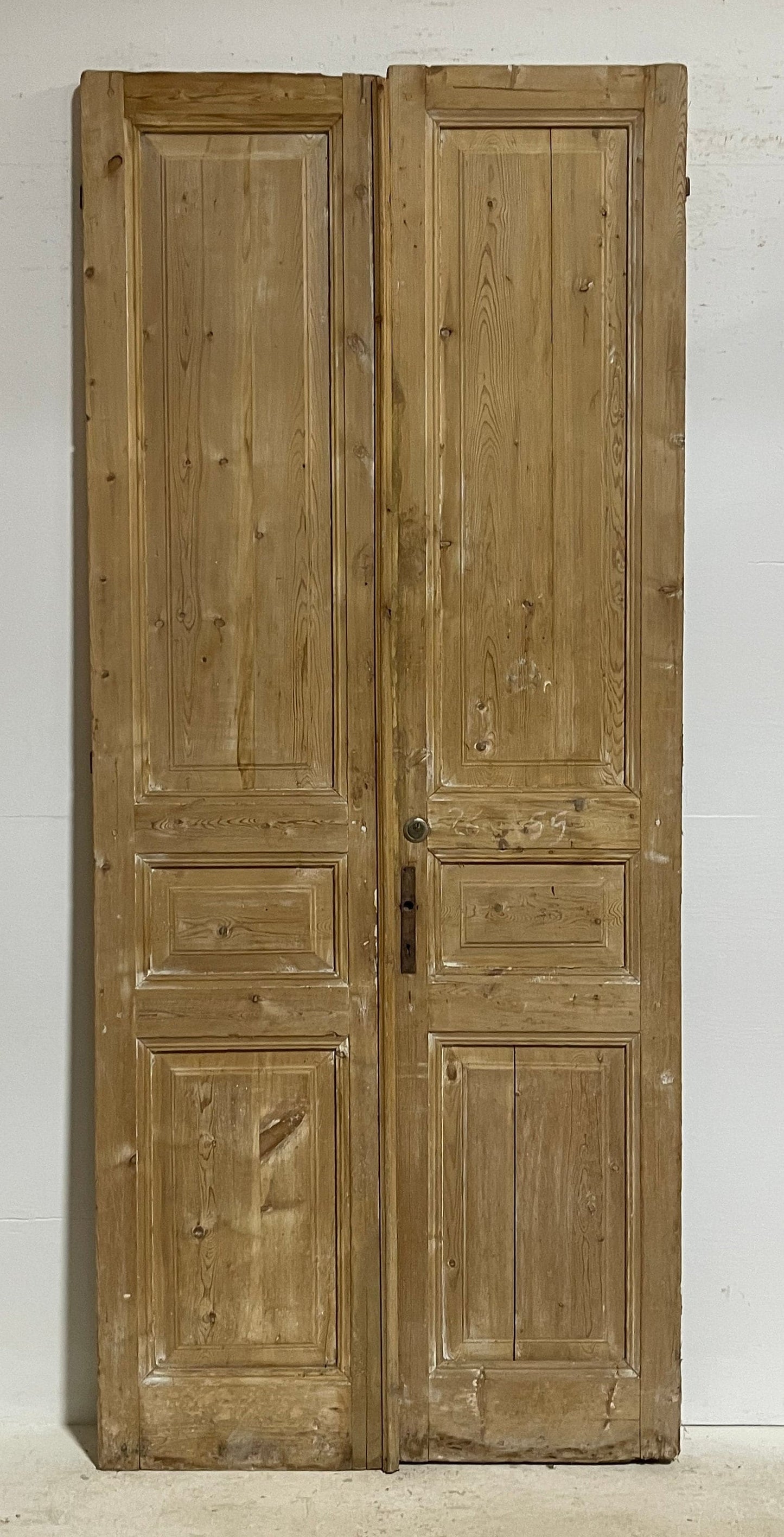 Antique French panel doors (102x43.5) G0176s warp