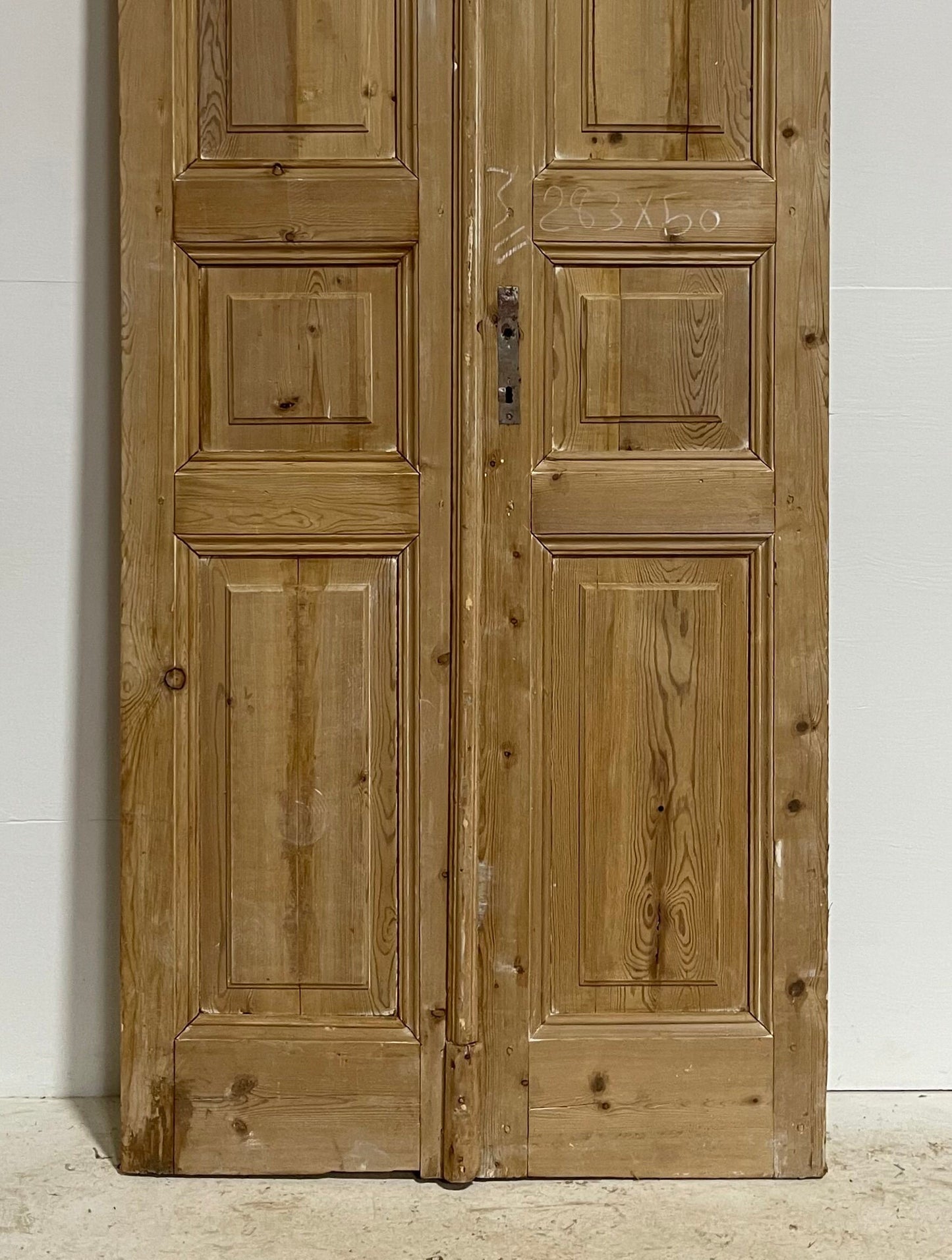 Antique French panel doors (111x38.25) G0042s