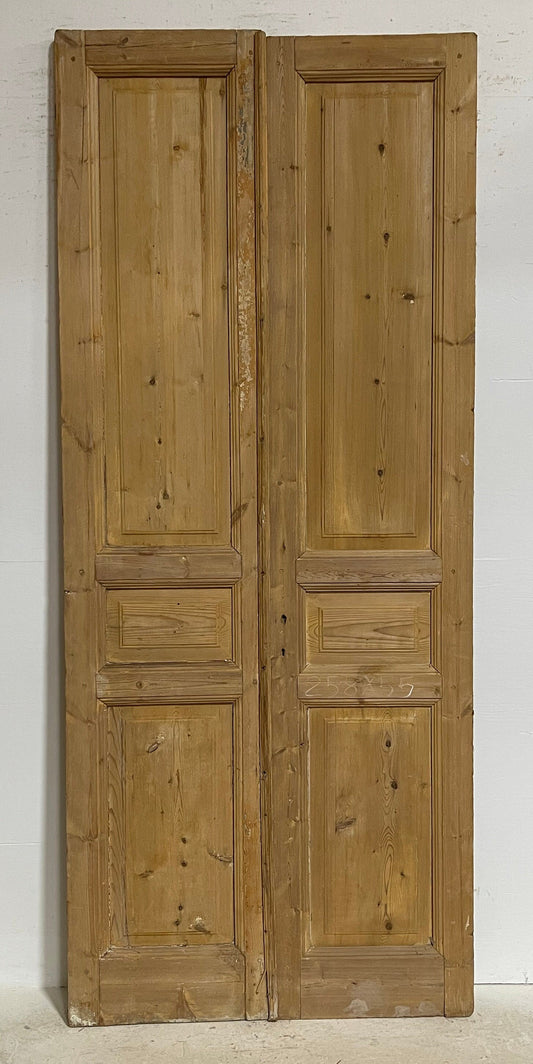 Antique French panel doors (101.5x42.75) G0182s warp