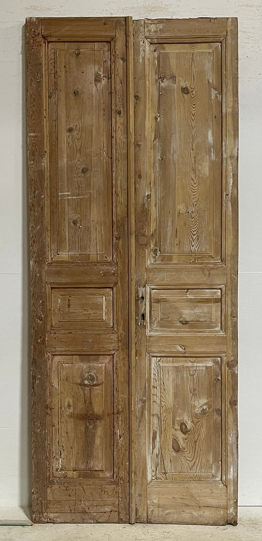 Antique French panel doors (96x39.75) G0184s