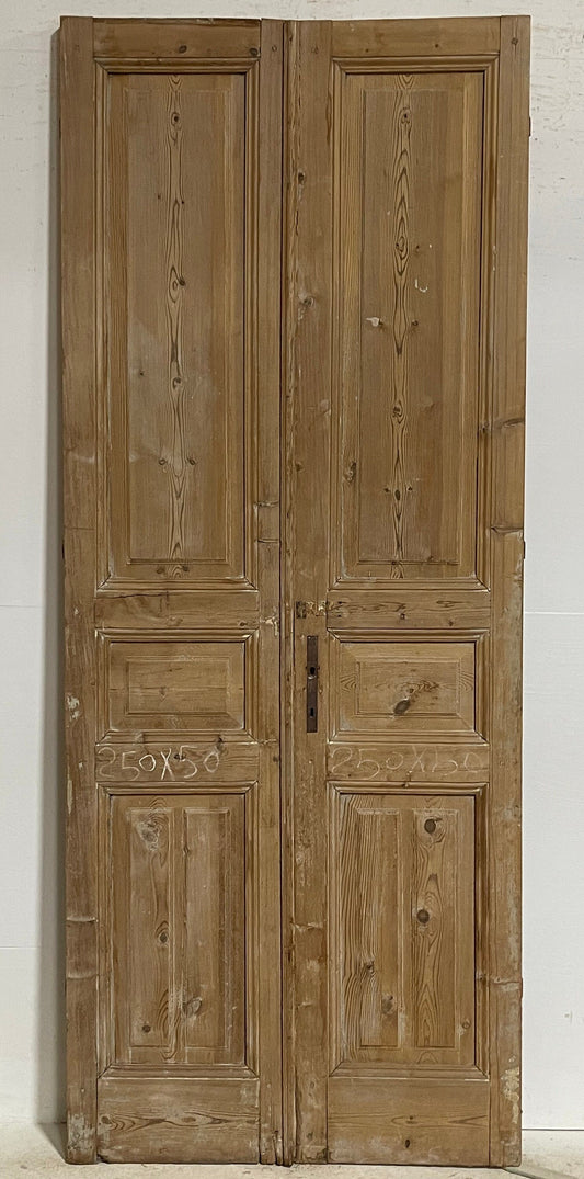 Antique French panel doors (98x39.75) G0185s