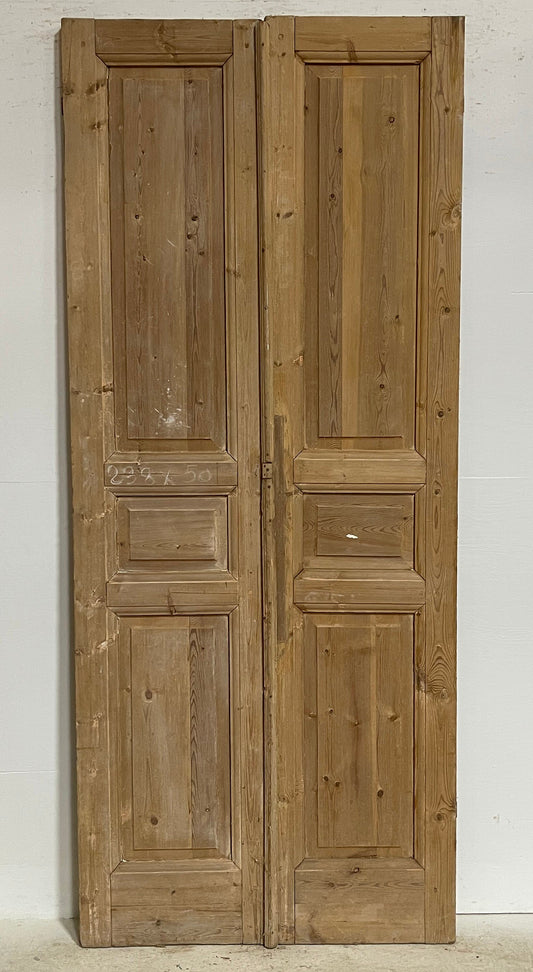 Antique French panel doors (93.75x39.5) G0199s