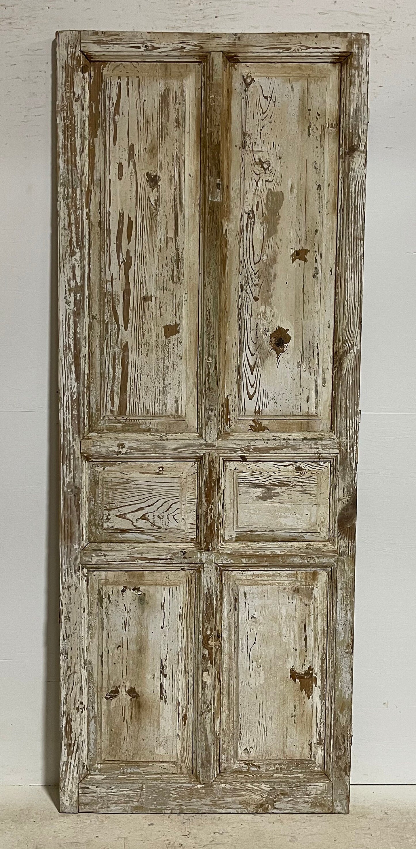 Antique French panel door (91.25x35.5) G1219s