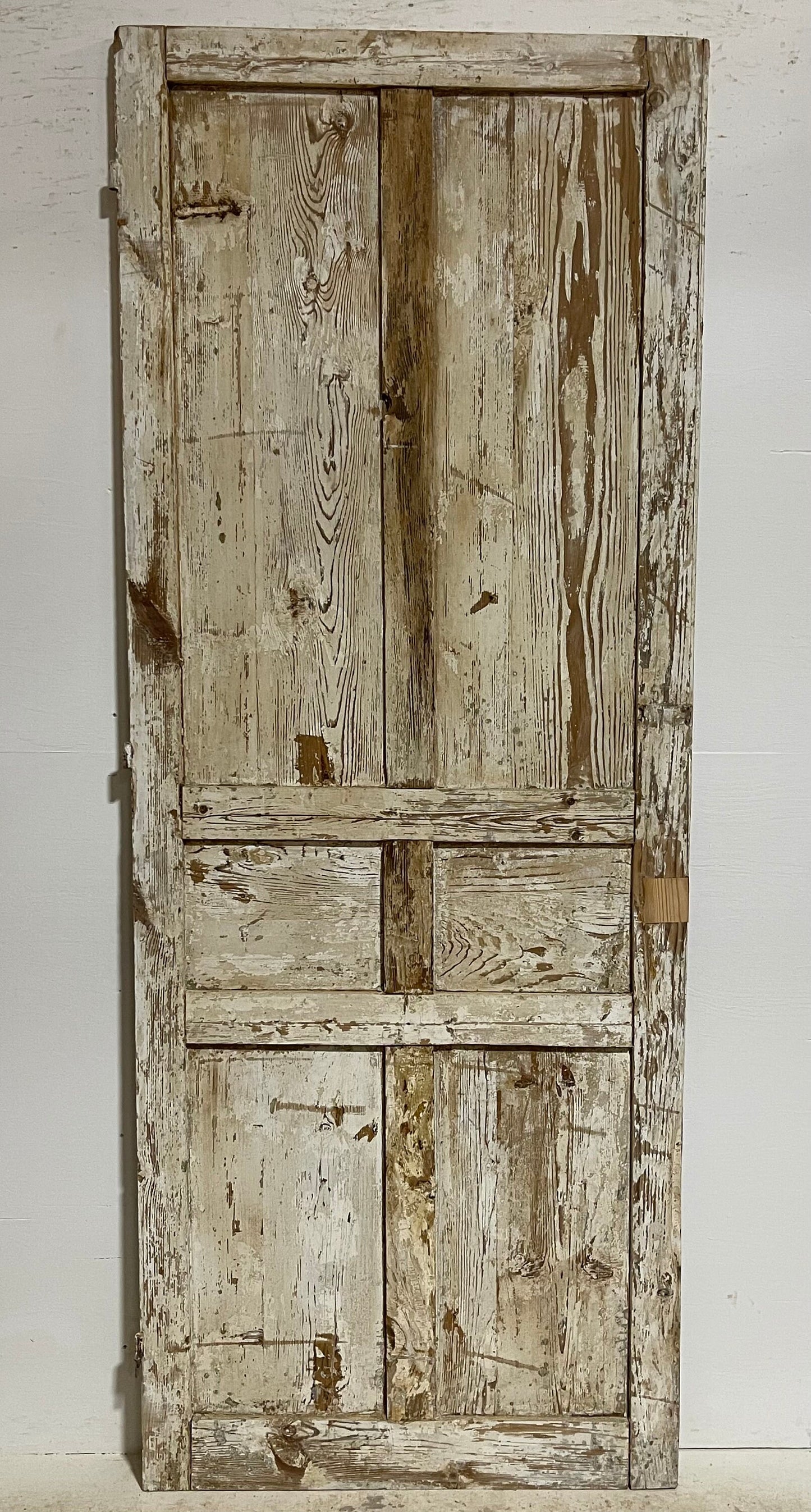 Antique French panel door (91.25x35.5) G1219s