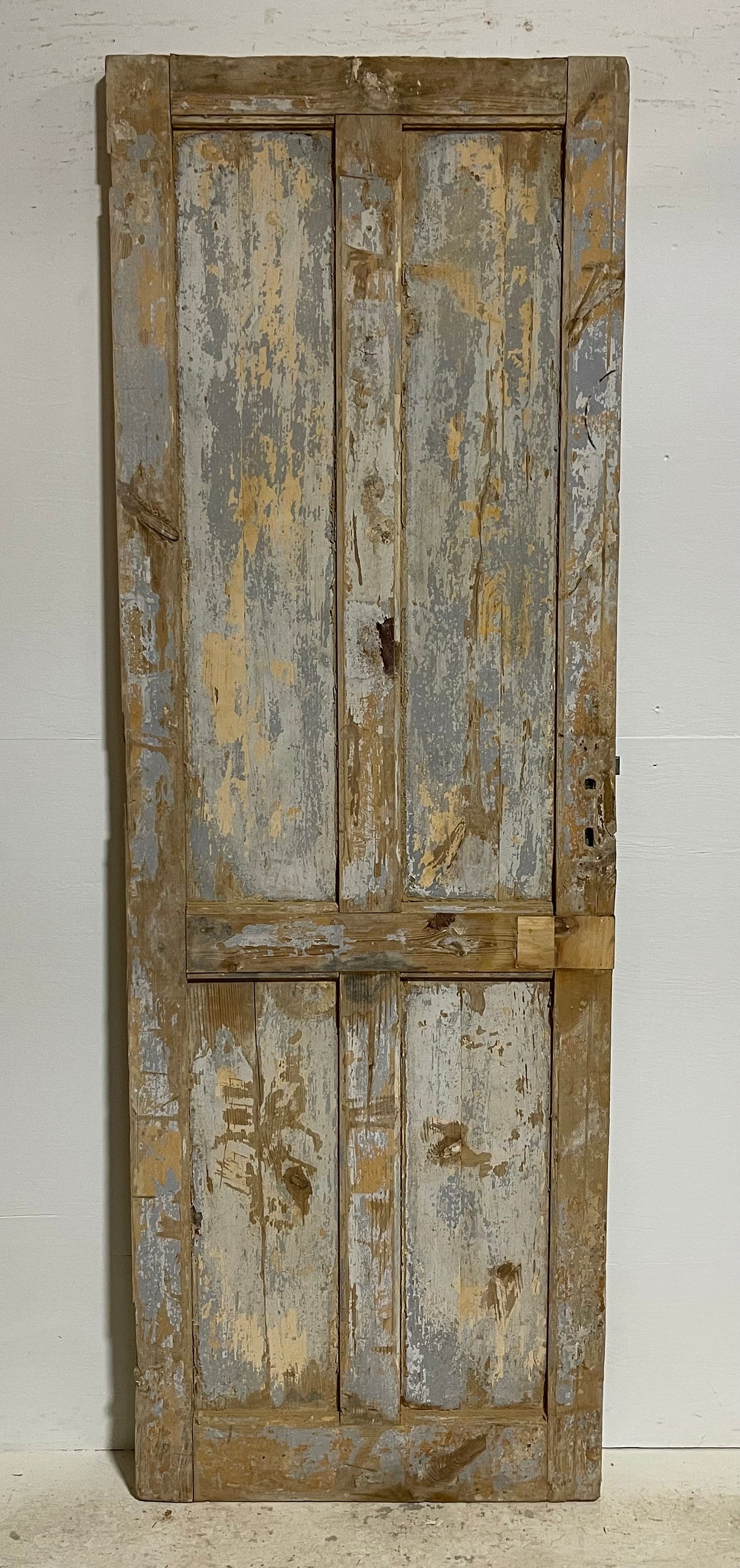 Antique French panel door (87x29.75) G0203s