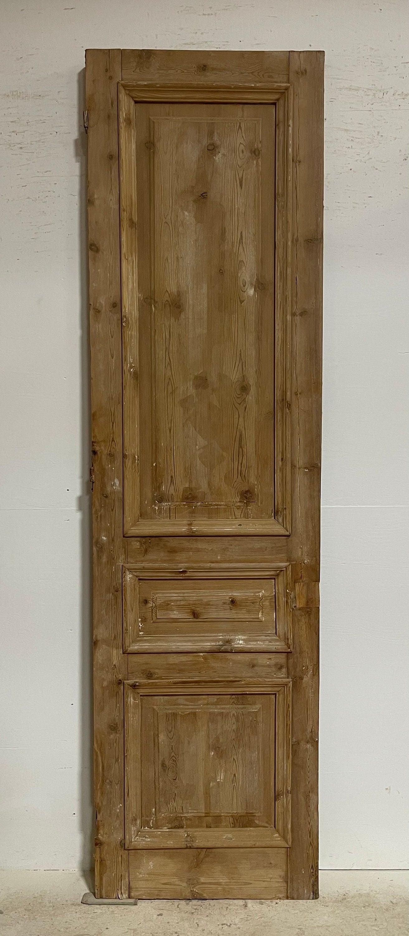 Antique French panel door (101.75x27.75) G1165s