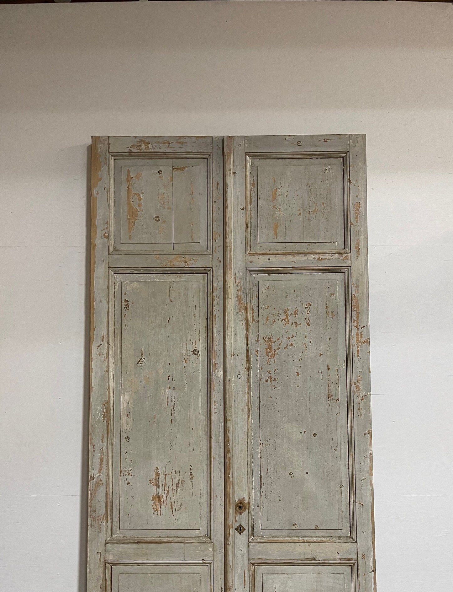 Antique French panel doors (116.25x52.75) G0063s