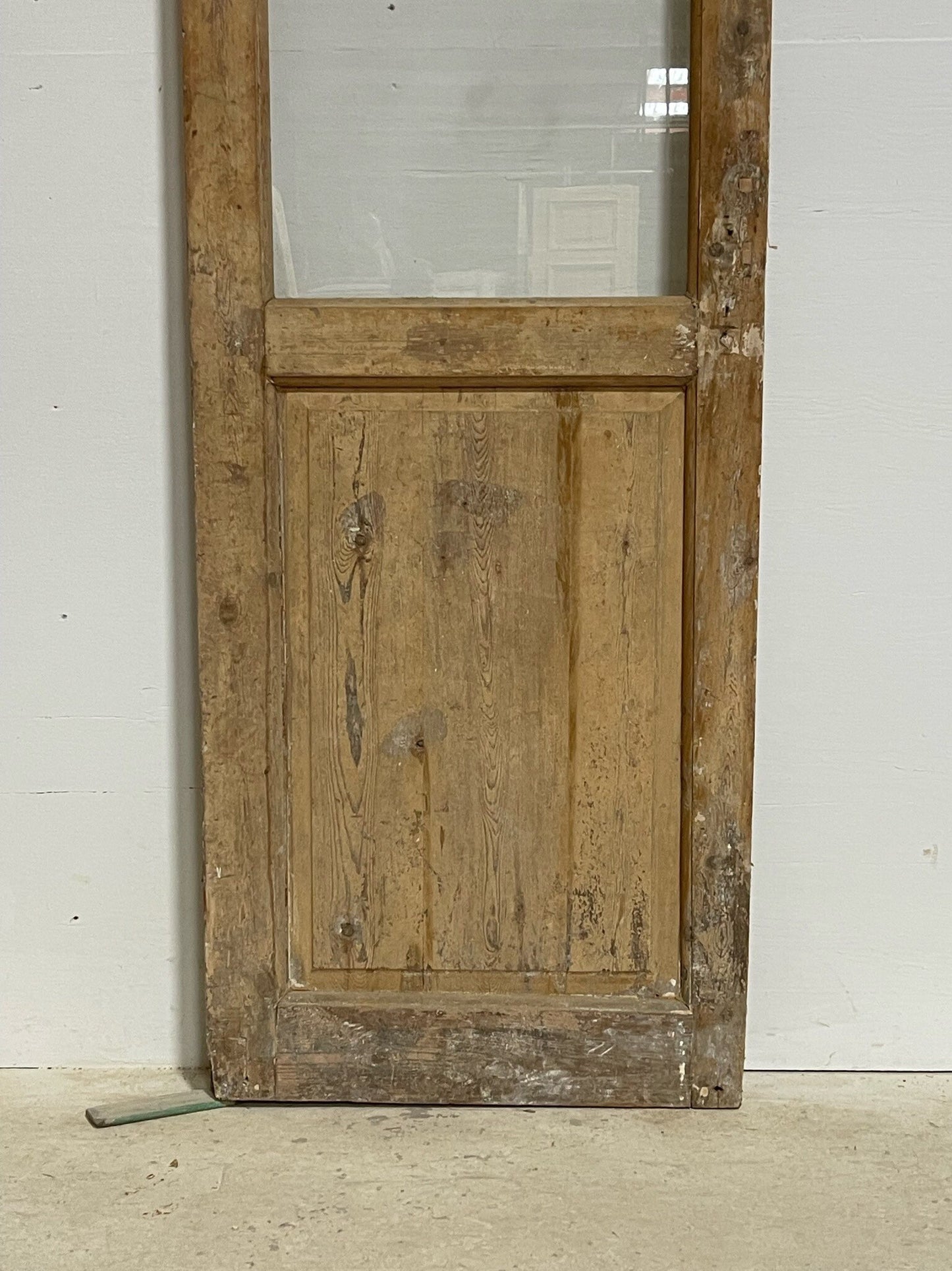 Antique Single door (87.75x25.5) with glass G1398