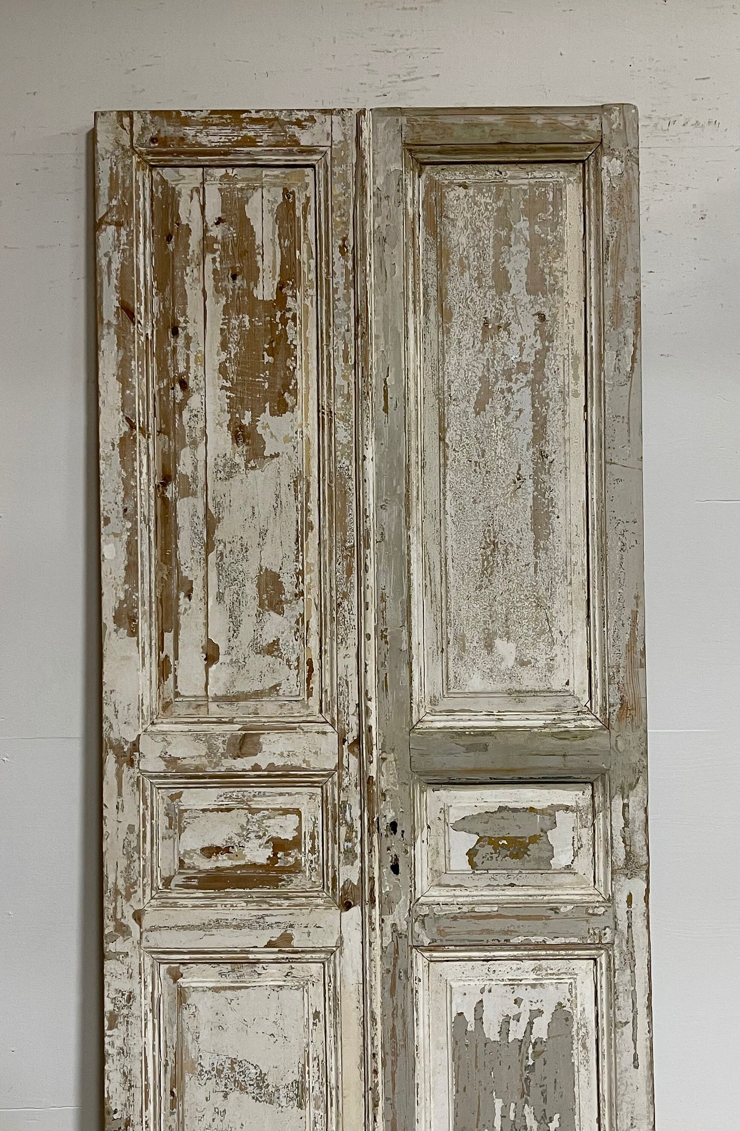 Antique French panel doors (98.5x43.25) G0130s