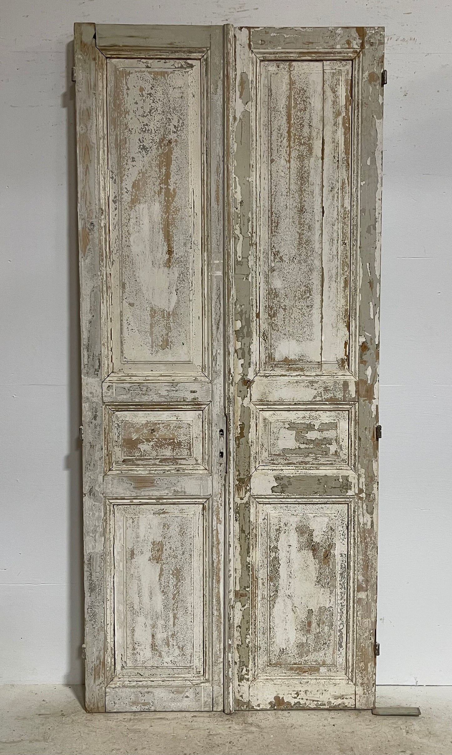 Antique French panel doors (98.5x43.25) G0130s