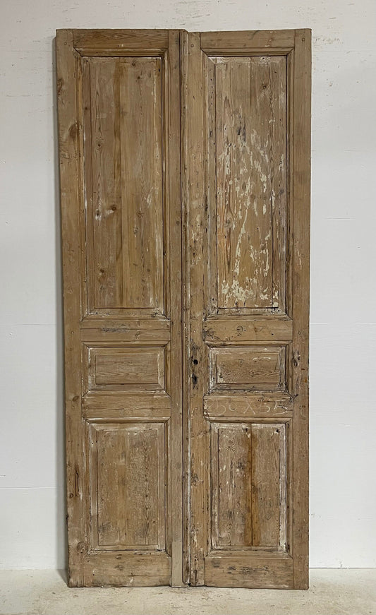 Antique French panel doors (98.75x43.75) G0137s