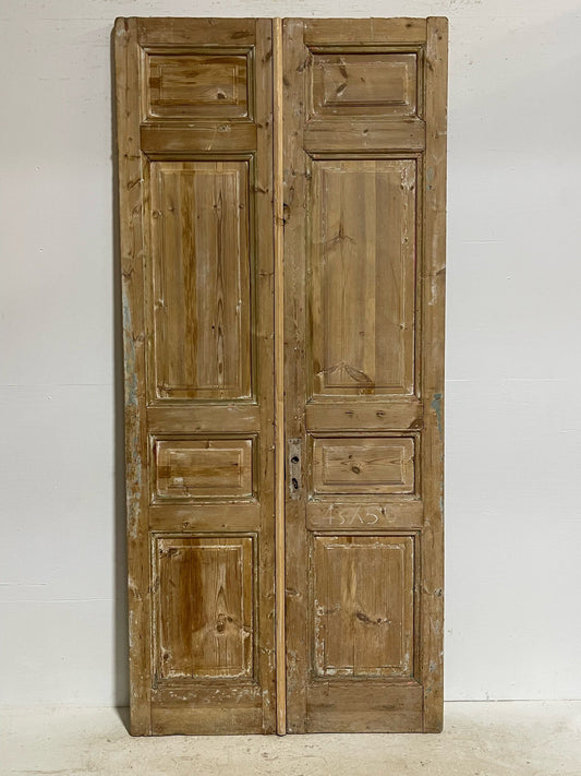 Antique French doors (95.5X43) G0112