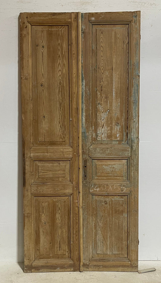 Antique French panel doors (94.5x42.5) G0172s