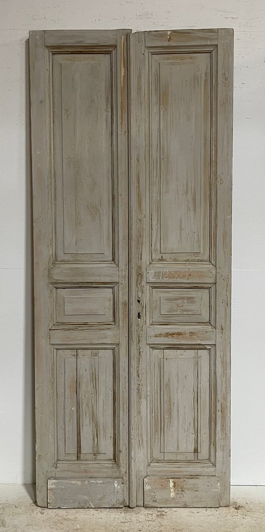 Antique French panel doors (95x40)  G0056s