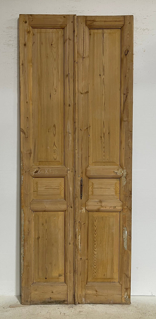 Antique French panel doors (101.5x39.5) G0195s