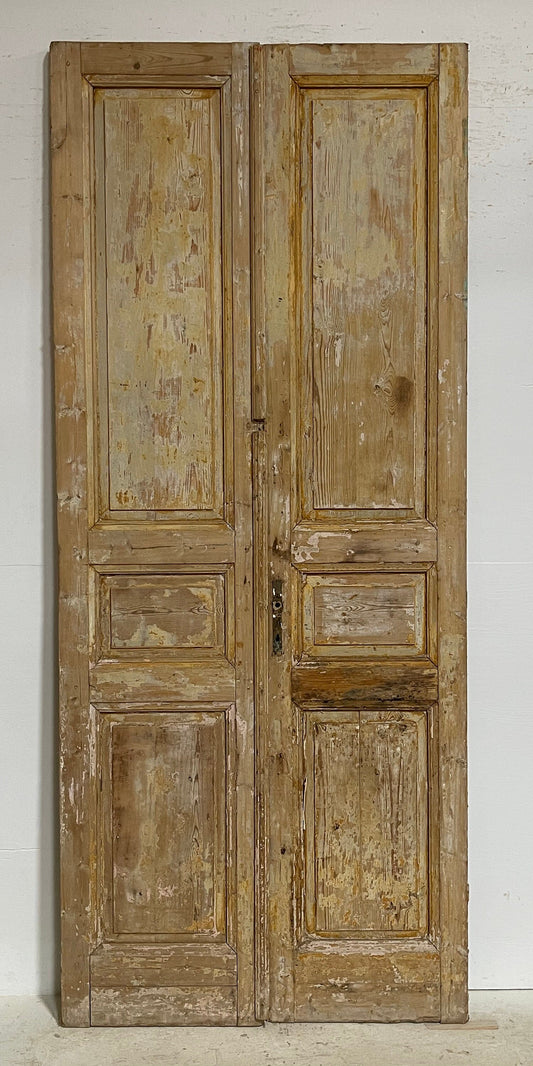 Antique French panel doors (101.75x42.75) G0196s