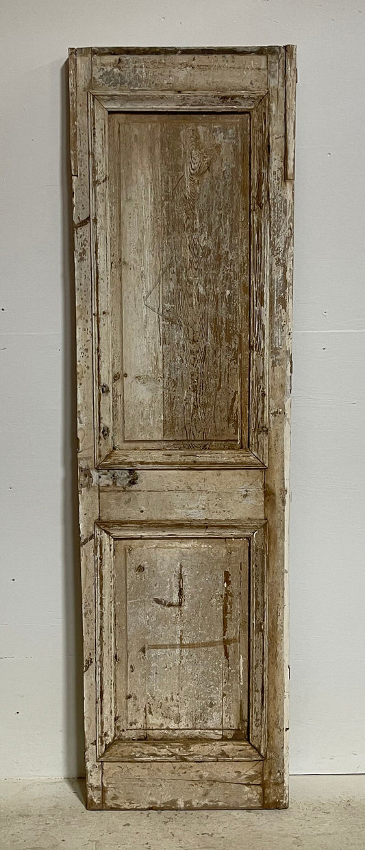 Antique French panel door (74.5x21.5) G1158s