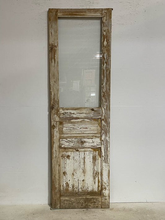 Antique Single door (90x27) with glass G1432