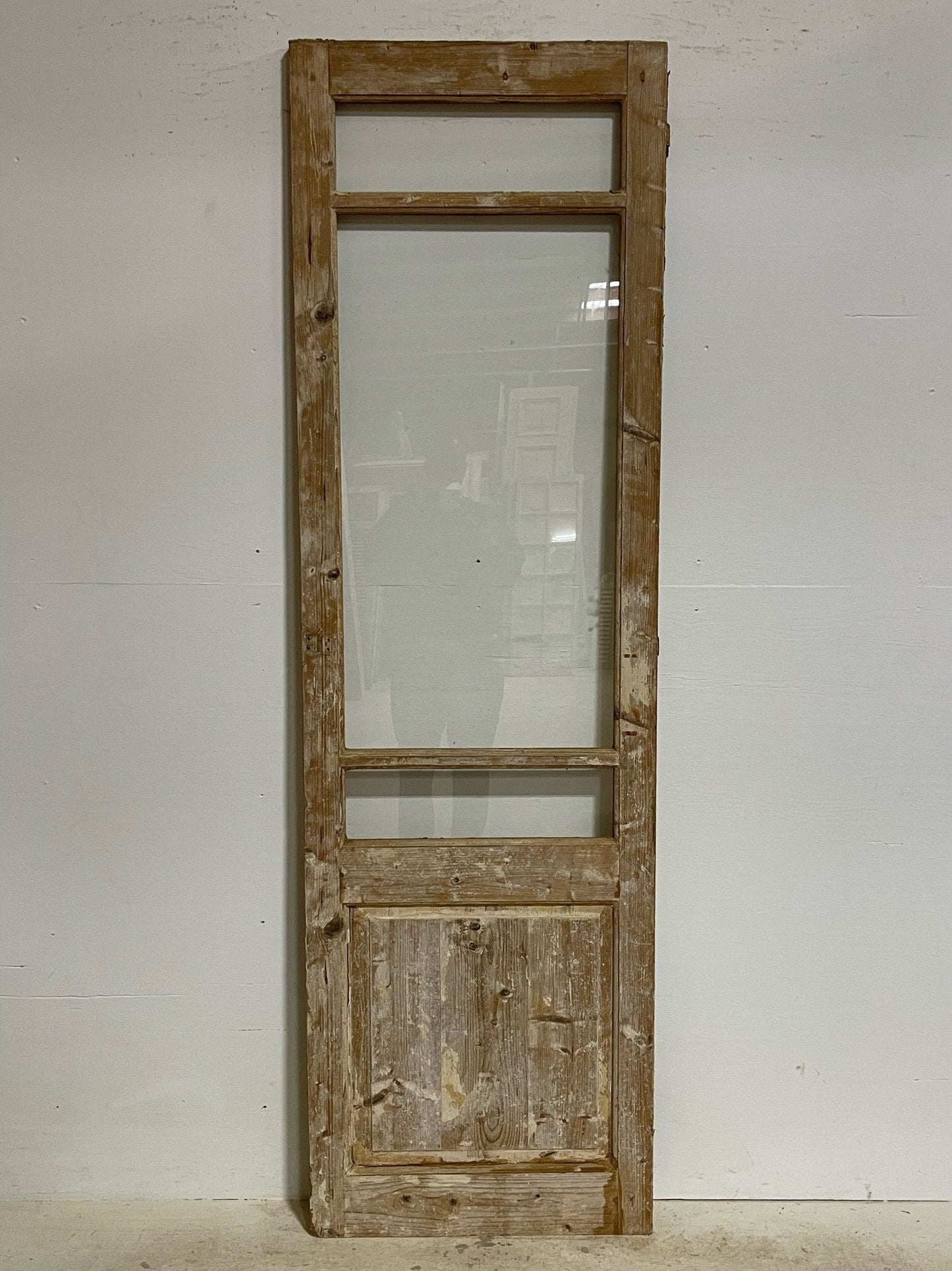 Antique Single door (84.75x25.5) with glass G1383