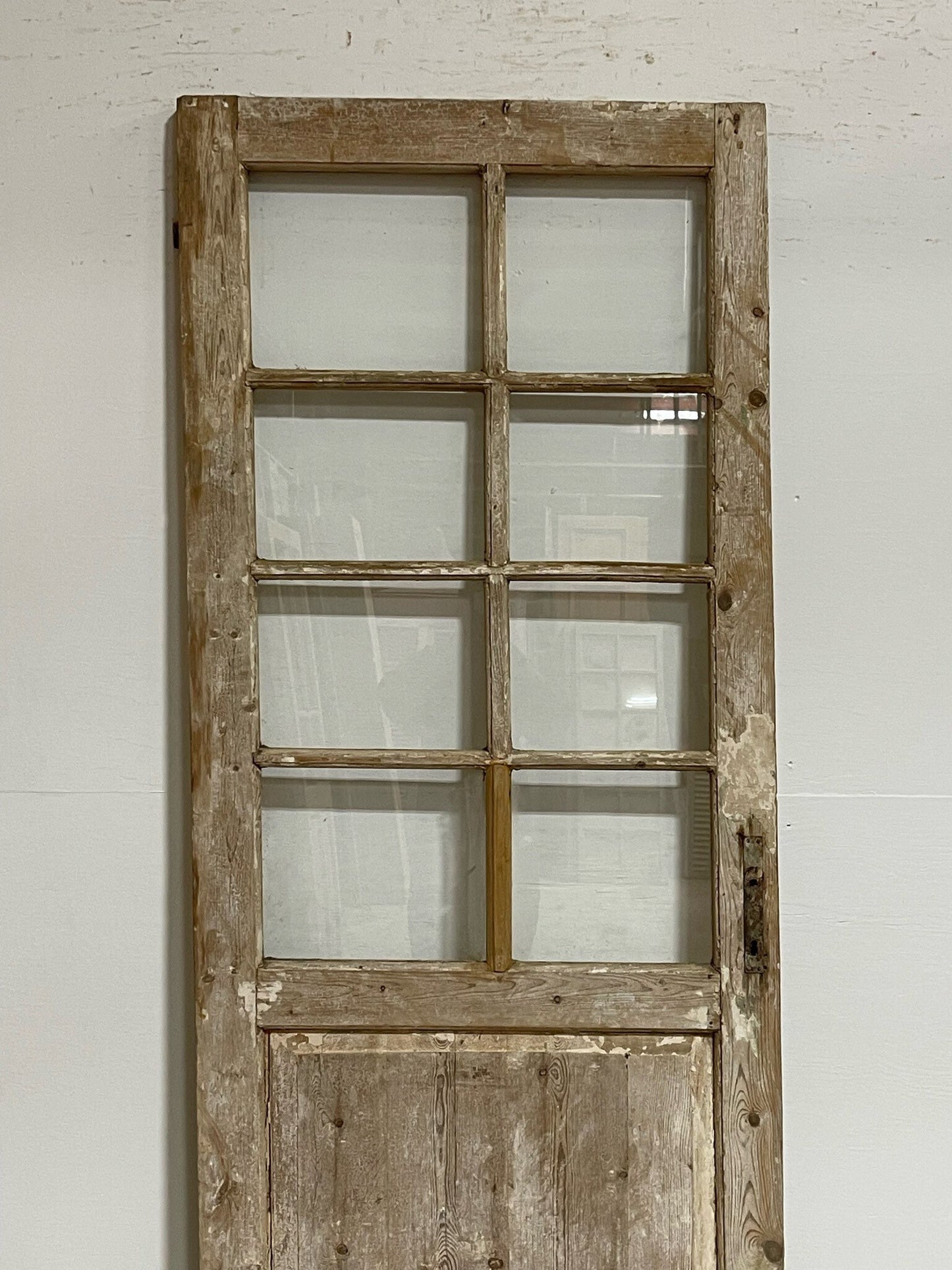 Antique Single door (86x32) with glass G1403