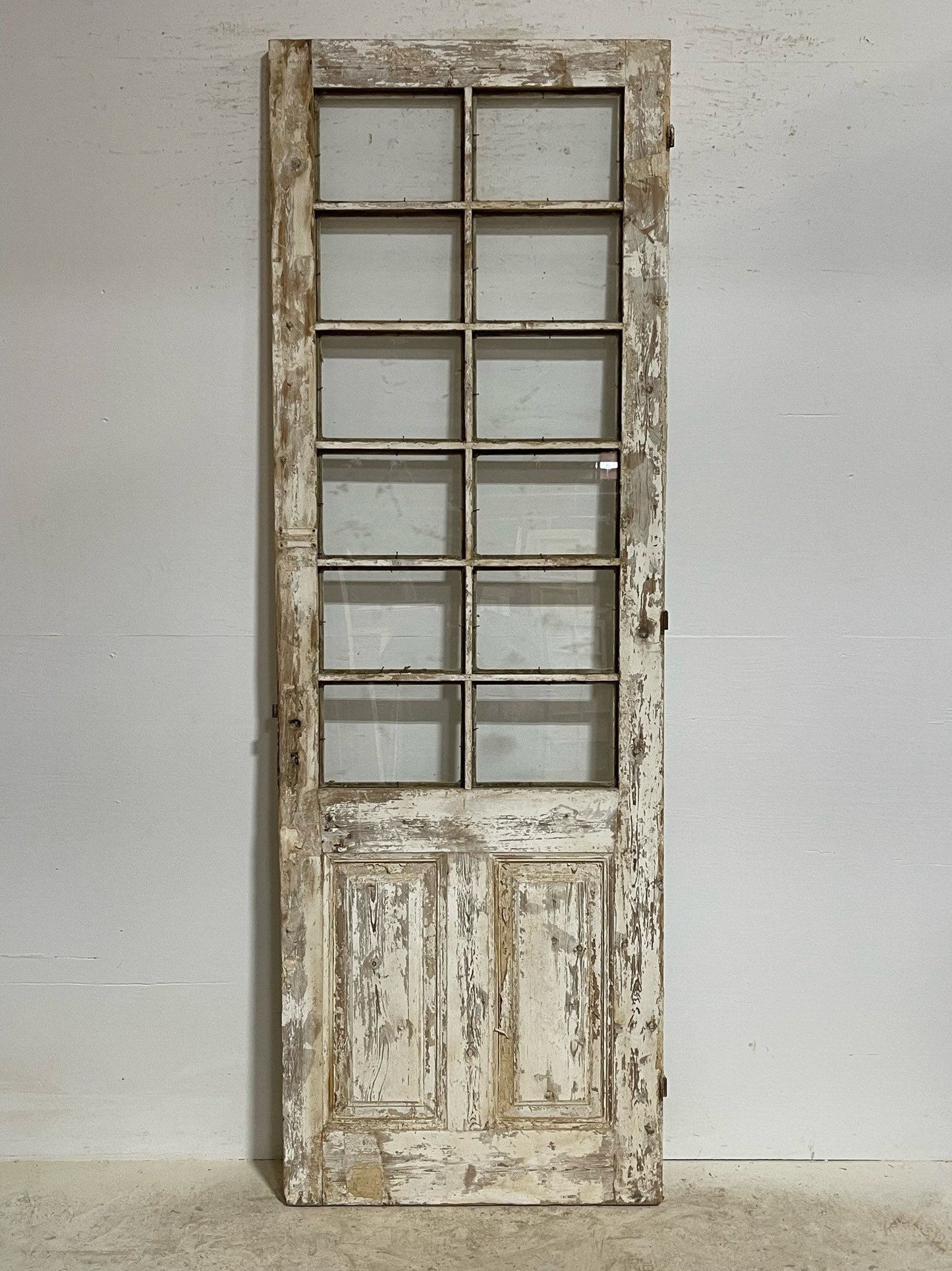 Antique Single door (99x32) with glass G1489