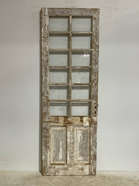 Antique Single door (99x32) with glass G1489