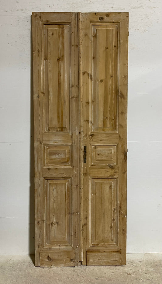 Antique French panel doors (97x36) I045s