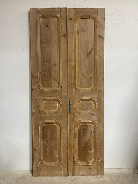 Antique French panel doors (102x44.5