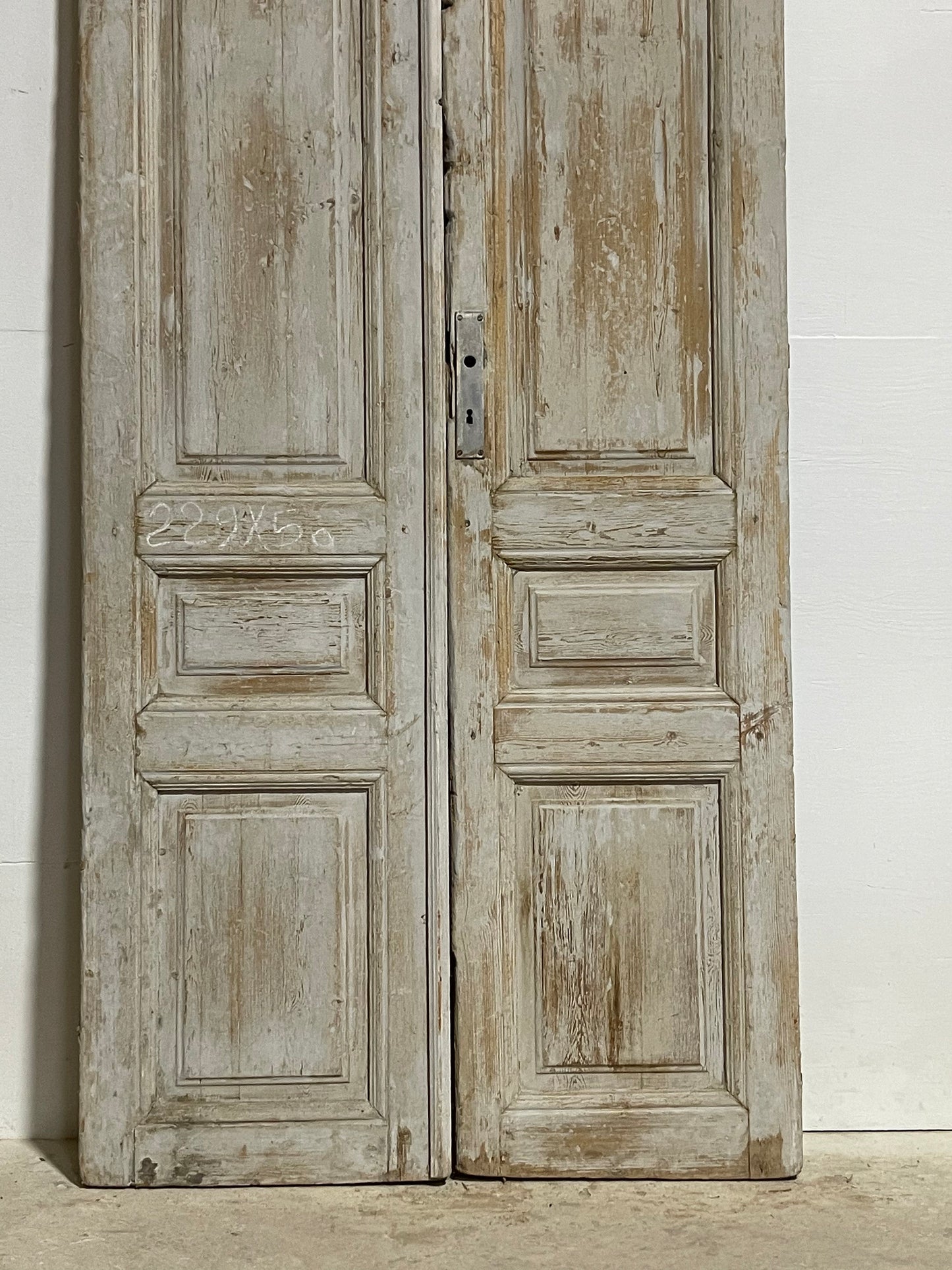 Antique French panel doors (90.75x39.75) I111s